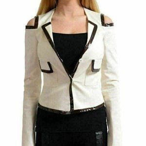 Versace Versus Women's Beige Three Button Blazer
